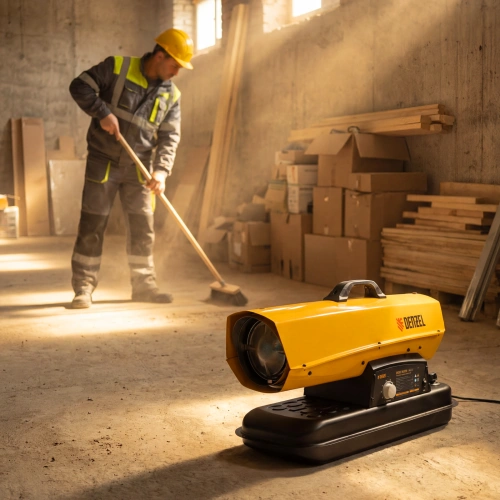 Дизельная тепловая пушка DHG-25i, 25 кВт, 600 м3/ч, прямой нагрев, термостат Denzel по ценам производителя в Воронеже с доставкой по всей России