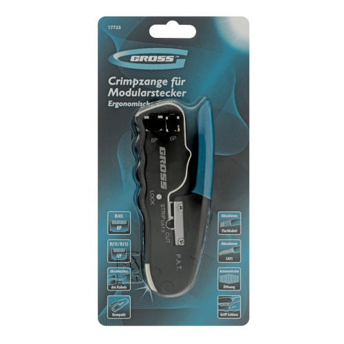 Клещи для обжима телефонных и компьютерных клемм RJ45, 8P и RJ11/12, 6P, компактный размер, CAT5 Gross по ценам производителя в Воронеже с доставкой по всей России