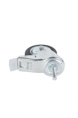 Колесо поворотное SCtB 42 100 мм резина с болтом и тормозом (F) по ценам производителя в Воронеже с доставкой по всей России