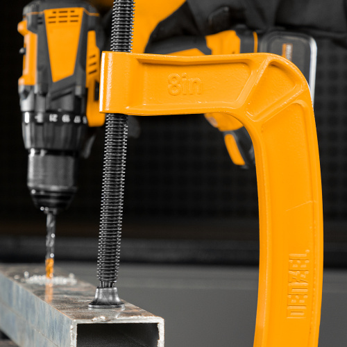 Струбцина G-образная, усиленная, 200 мм Denzel по ценам производителя в Воронеже с доставкой по всей России