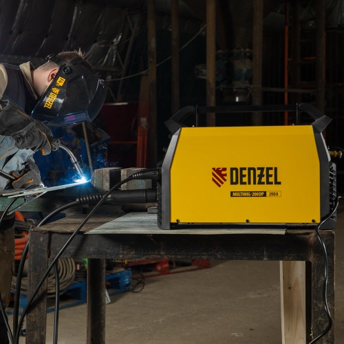 Аппарат инвертор. полуавтомат. сварки MultiMIG-200DP Synergy Double Pulse, 200 А, ПВ 80% Denzel по ценам производителя в Воронеже с доставкой по всей России