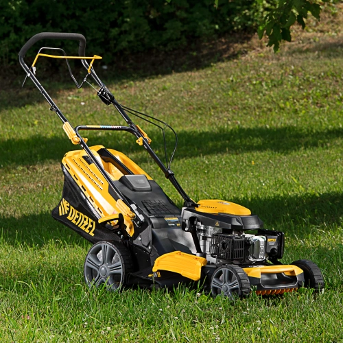 Газонокосилка бензиновая GLD-520SP, 196 куб.см, ширина 52 см, привод, 7 уровней,травосборник 60 л Denzel по ценам производителя в Воронеже с доставкой по всей России