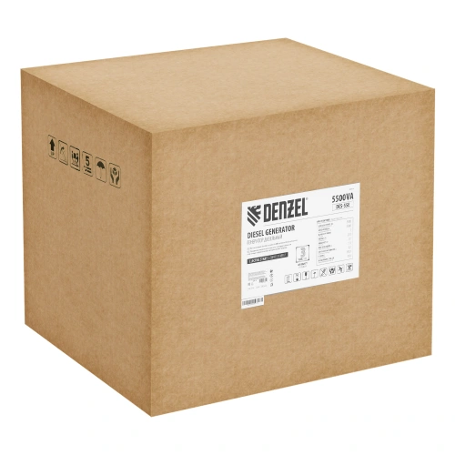 Генератор дизельный DES-55E, 5,5 кВт, 230 В, 11 л, электростартер Denzel по ценам производителя в Воронеже с доставкой по всей России