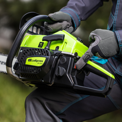 Пила цепная бензиновая БП-4540, 45 см3, шина 40 см, шаг 0.325, паз 1,5 мм, 64 звена Сибртех по ценам производителя в Воронеже с доставкой по всей России