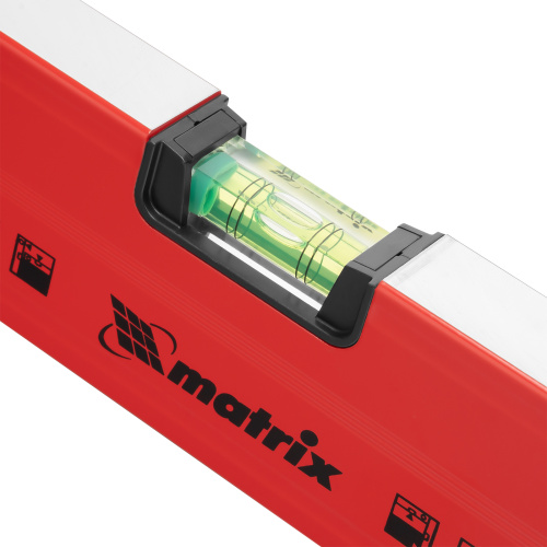 Уровень алюминиевый магнитный, 1200 мм, фрезерованный, 3 глазка (1 зеркальный) усиленный Matrix по ценам производителя в Воронеже с доставкой по всей России