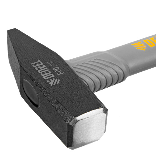 Молоток слесарный, 800 г, кованый, фибергласовая рукоятка c TPR покрытием Denzel по ценам производителя в Воронеже с доставкой по всей России