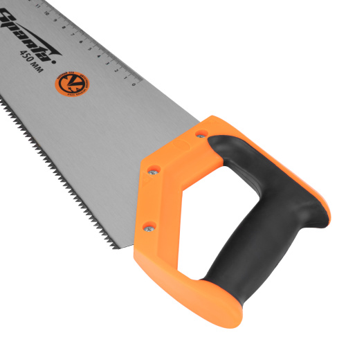 Ножовка по дереву, 450 мм, 7-8 TPI, зуб 2D, каленый зуб, двухкомпонентная рукоятка Sparta по ценам производителя в Воронеже с доставкой по всей России
