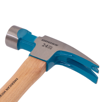 Молоток-гвоздодер, 680 г, угол 75, магнит, обрезиненная рукоятка AMERICAN HICKORY GROSS по ценам производителя в Воронеже с доставкой по всей России