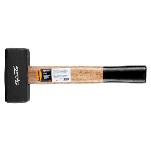 Кувалда, 2000 г, кованая головка, деревянная двухцветная рукоятка Sparta по ценам производителя в Воронеже с доставкой по всей России