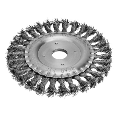 Щетка для УШМ 150 мм, посадка 22.2 мм, плоская, крученая проволока 0.5 мм Matrix по ценам производителя в Воронеже с доставкой по всей России