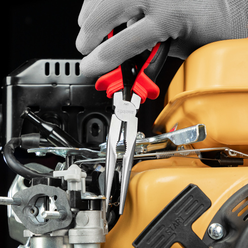 Длинногубцы прямые, 200 мм, хром-ванадий, двухкомпонентные рукоятки Matrix по ценам производителя в Воронеже с доставкой по всей России