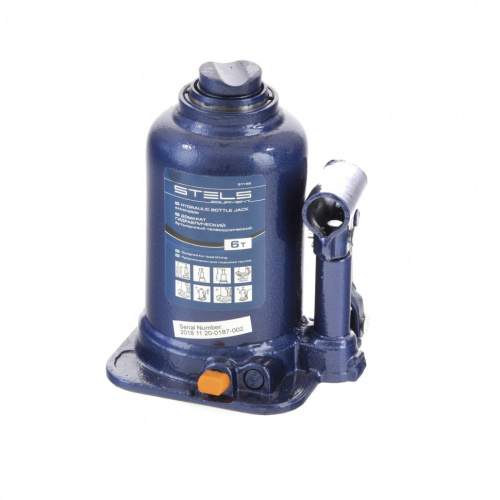 Домкрат гидравлический бутылочный телескопический, 6 т, подъем 170-430 мм Stels по ценам производителя в Воронеже с доставкой по всей России