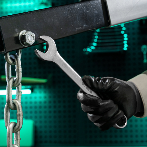 Ключ комбинированный, 21 мм, CrV, матовый хром Stels по ценам производителя в Воронеже с доставкой по всей России