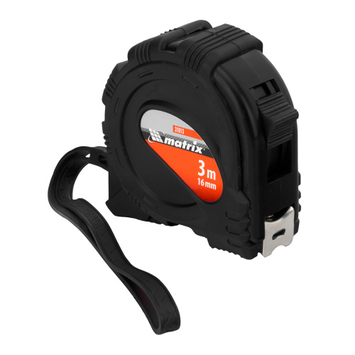 Рулетка Black,3 м х 16 мм,обрезиненный корпус Matrix по ценам производителя в Воронеже с доставкой по всей России