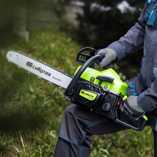 Пила цепная бензиновая БП-5245, 52 см3, шина 45 см, шаг 0.325, паз 1,5 мм, 72 звена Сибртех по ценам производителя в Воронеже с доставкой по всей России