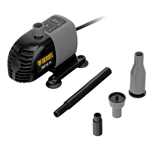 Насос фонтанный FNP18-14, 18 Вт, подъем 1,4 м, 750 л/ч, колокольчик/каскад Denzel по ценам производителя в Воронеже с доставкой по всей России