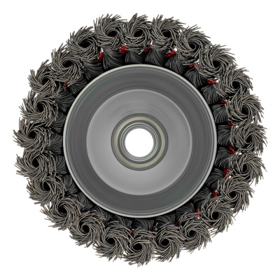 Щетка для УШМ, 100 мм, М14, "чашка", крученая проволока 0.5 мм Matrix по ценам производителя в Воронеже с доставкой по всей России