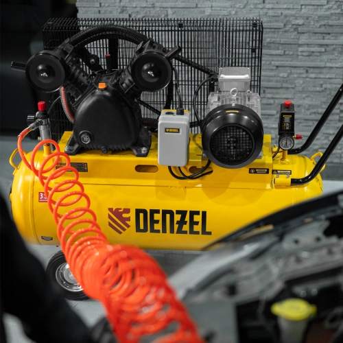 Компрессор воздушный рем. привод BCV 4000-T/100, 4,0 кВт, 100 литров, 690 л/мин Denzel по ценам производителя в Воронеже с доставкой по всей России