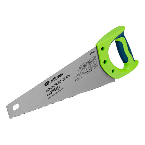 Ножовка по дереву"Зубец" для точных пильных работ, 350 мм, каленый зуб 2D, 14 TPI, двухкомпонентная рукоятка Сибртех по ценам производителя в Воронеже с доставкой по всей России