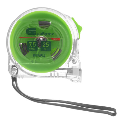 Рулетка Кварц,прозрачный корпус,амортизатор,7,5 м х 25 мм Сибртех по ценам производителя в Воронеже с доставкой по всей России