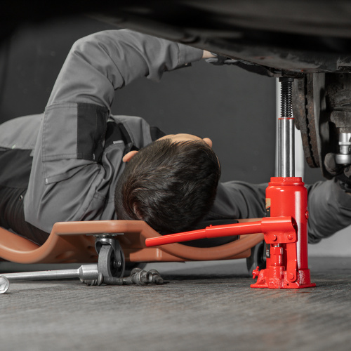 Домкрат гидравлический бутылочный, 5 т, h подъема 195-380 мм Sparta по ценам производителя в Воронеже с доставкой по всей России