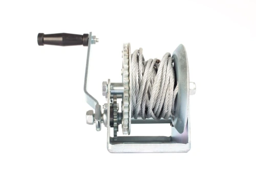 Лебедка ручная барабанная с тросом 1000кг  10м оцинкованная TOR FD по ценам производителя в Воронеже с доставкой по всей России