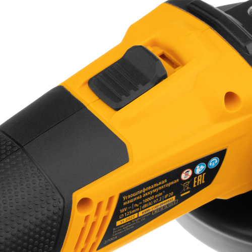 Машина углошлифовальная аккумуляторная бесщет. BLG-IB-18-125-0, Li-ion, 18 В Denzel по ценам производителя в Воронеже с доставкой по всей России