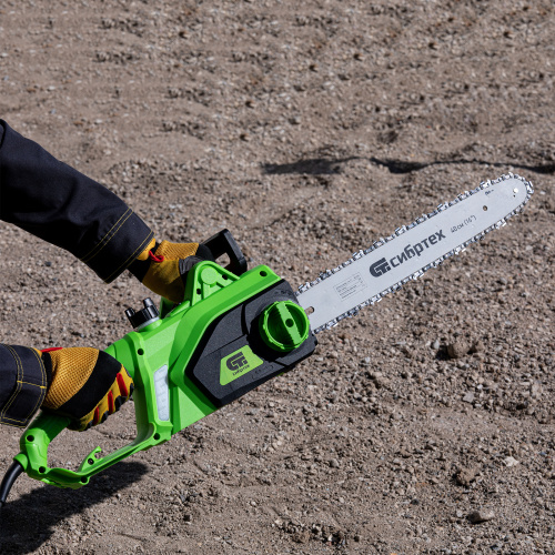 Пила цепная электрическая ПЦЭ-2000П с поперечным двигателем, 2.0 кВт, 16'' (40 см) Сибртех по ценам производителя в Воронеже с доставкой по всей России