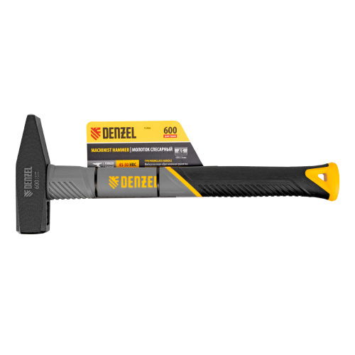 Молоток слесарный, 600 г, кованый, фибергласовая рукоятка c TPR покрытием Denzel по ценам производителя в Воронеже с доставкой по всей России