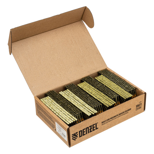 Гвозди для пнев. нейлера (крашен.) длина - 75 мм, диам. - 3,05 мм, 2000 шт. Denzel по ценам производителя в Воронеже с доставкой по всей России