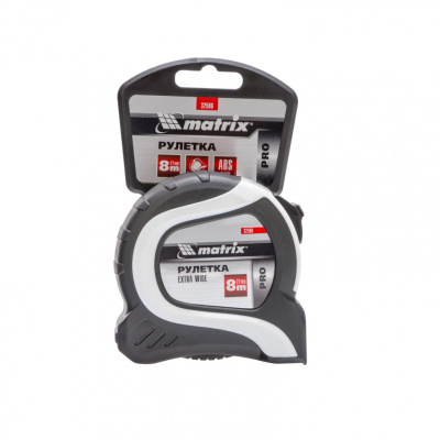 Рулетка Extra Wide,8 м x 27 мм,двухкомпонентный корпус,Pro Matrix по ценам производителя в Воронеже с доставкой по всей России