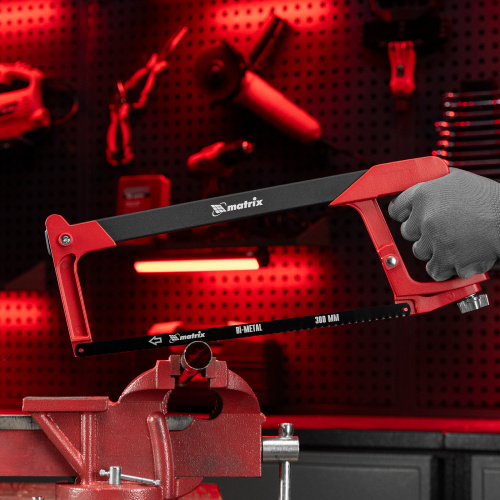 Ножовка по металлу, 300 мм, биметаллическое полотно, обрезиненная рукоятка Matrix по ценам производителя в Воронеже с доставкой по всей России