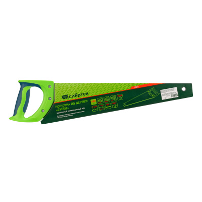 Ножовка по дереву "Зубец", 450 мм, 7-8 TPI, каленый зуб 2D, двухкомпонентная рукоятка Сибртех по ценам производителя в Воронеже с доставкой по всей России