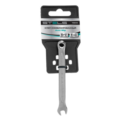 Ключ комбинированный, 6 мм, CrV, антислип Stels по ценам производителя в Воронеже с доставкой по всей России