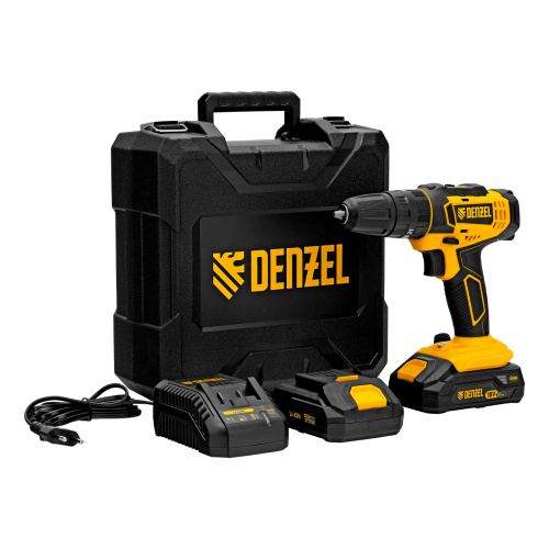 Дрель-шуруповерт аккумуляторная ударная CID-18-02BM, Li-Ion, 18 В, 2 акк. Denzel по ценам производителя в Воронеже с доставкой по всей России