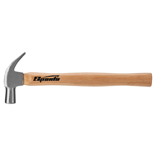 Молоток-гвоздодер, 225 г, боек 22 мм, деревянная рукоятка Sparta по ценам производителя в Воронеже с доставкой по всей России