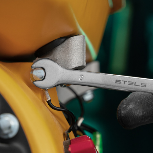 Ключ комбинированный, 8 мм, CrV, матовый хром Stels по ценам производителя в Воронеже с доставкой по всей России