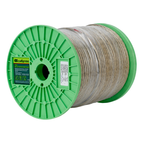 Трос металлополимерный прозрачный ПР-6.0, толщина 6.0 мм, катушка 150 метров Сибртех по ценам производителя в Воронеже с доставкой по всей России
