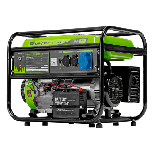 Генератор бензиновый БС-6500Э, 5.5 кВт, 230В, четырехтактный, 25 л, электростартер Сибртех по ценам производителя в Воронеже с доставкой по всей России