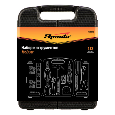 Набор инструментов бытовой, 132 предмета Sparta по ценам производителя в Воронеже с доставкой по всей России