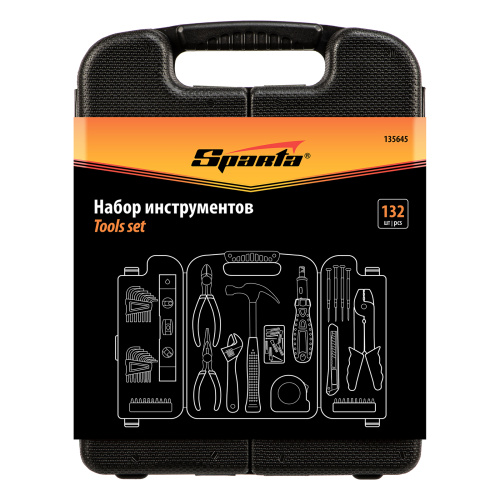 Набор инструментов бытовой, 132 предмета Sparta по ценам производителя в Воронеже с доставкой по всей России