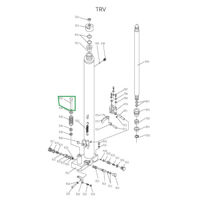 Шток нагнетательный гидроузла для TRV1030/1530 по ценам производителя в Воронеже с доставкой по всей России