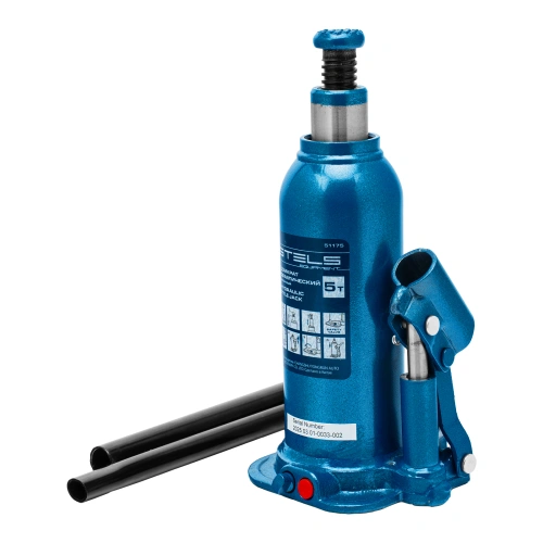 Домкрат гидравлический бутылочный, 5 т, h подъема 207-404 мм, в пластиковом кейсе Stels по ценам производителя в Воронеже с доставкой по всей России