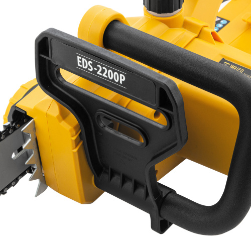 Пила цепная электрическая EDS-2200P, 2.2 кВт,поперечная, шина 45 см, шаг 3/8, паз 1.3 мм, 63 звена Denzel по ценам производителя в Воронеже с доставкой по всей России