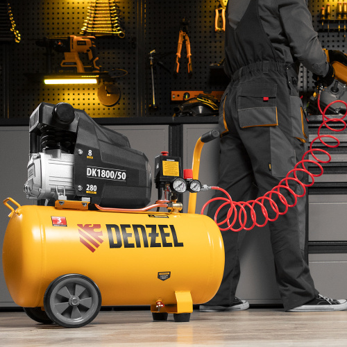 Компрессор воздушный DK1800/50, Х-PRO 1.8 кВт, 280л/мин, 50л Denzel по ценам производителя в Воронеже с доставкой по всей России