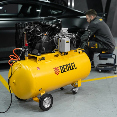 Компрессор воздушный рем. привод BCV 5500-T/200, 5,5 кВт, 200 литров, 850 л/мин Denzel по ценам производителя в Воронеже с доставкой по всей России