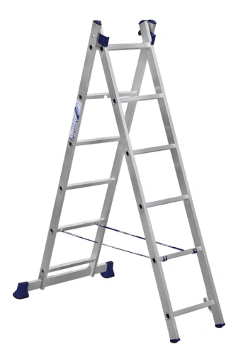 Лестница 2-х секционная алюминиевая 2*6 по ценам производителя в Воронеже с доставкой по всей России