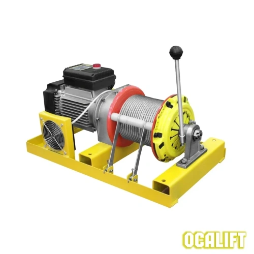 Лебёдка строительная OCALIFT TSA-CL 300/600кг 60м 220в СВОБОДНЫЙ спуск (алюминиевый корпус) по ценам производителя в Воронеже с доставкой по всей России