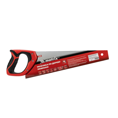 Ножовка по дереву, 400 мм, 7-8 TPI, зуб-3D, каленый зуб, двухкомпонентная рукоятка Matrix по ценам производителя в Воронеже с доставкой по всей России