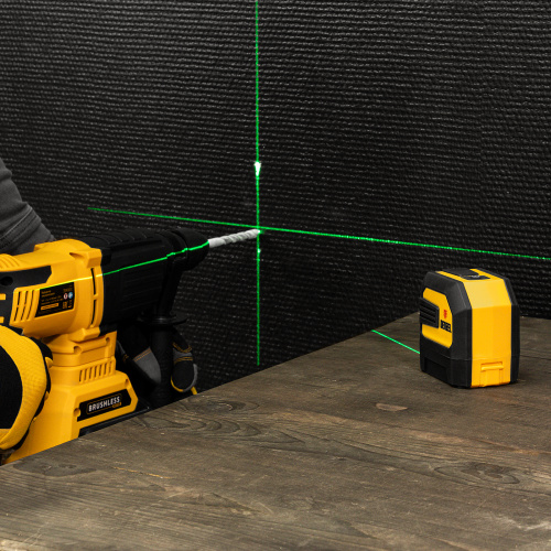 Лазерный уровень LX 03 Green, 30 м, 520 нм, резьба 1/4" Denzel по ценам производителя в Воронеже с доставкой по всей России